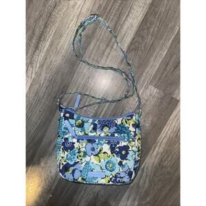 Vera Bradley Mini Andi Crossbody Bag Blueberry Blooms Quilted Floral